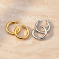 Waterproof Stainless Steel Hoop Earrings Sample