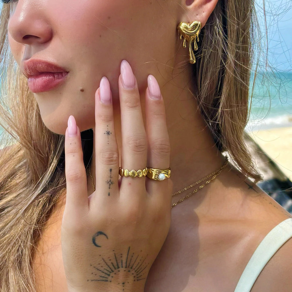 Brass Gold-Plated Earrings Sample