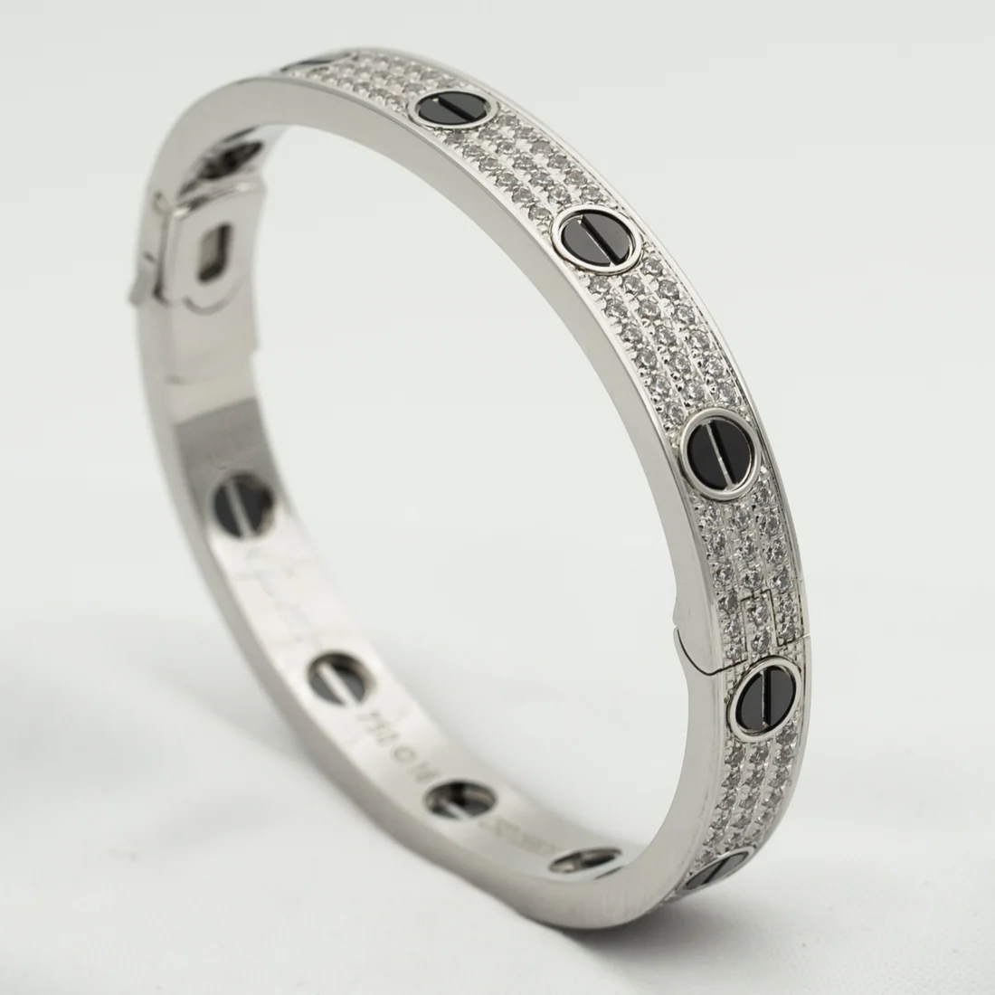 BRACELET 6.1MM DIAMOND-PAVED CERAMIC