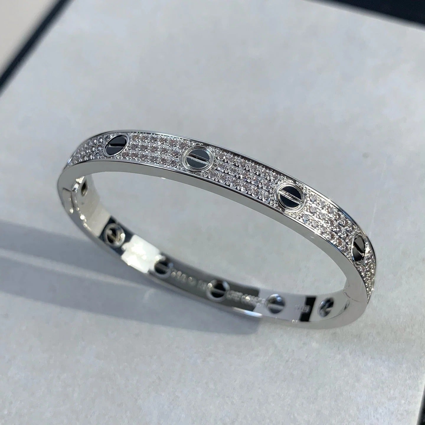 BRACELET 6.1MM DIAMOND-PAVED CERAMIC