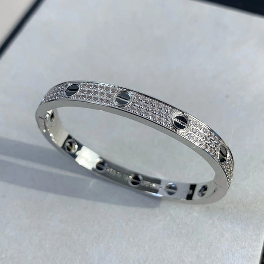 BRACELET 6.1MM DIAMOND-PAVED CERAMIC