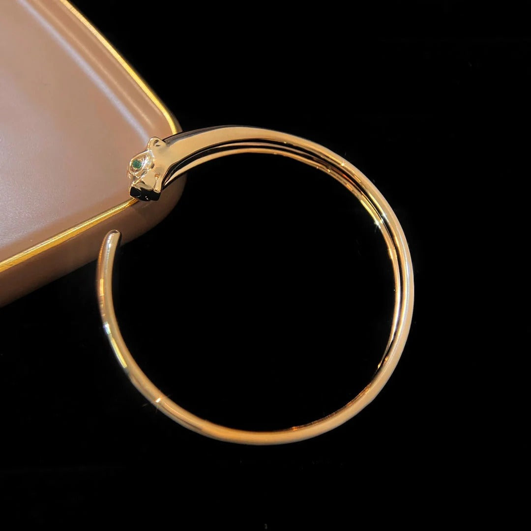 PANTHERE GOLD DIAMOND OPEN BRACELET