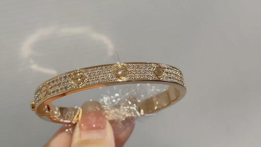 LOVE BRACELET 6.1MM DIAMOND-PAVED